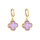 Brinco de Trevo Rosa