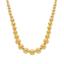 Colar Dourado de Bolas Crescentes
