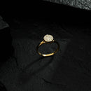 Anel Chuveirinho Cravejado de Zircônia Banhado a Ouro18k