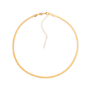 Colar Dourado Chocker de Fita