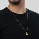 Pingente Dourado Medalha São Bento